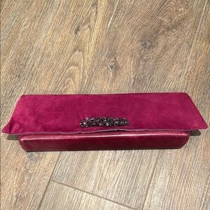 Jophiel Design Pink Clutch with Beaded Detail